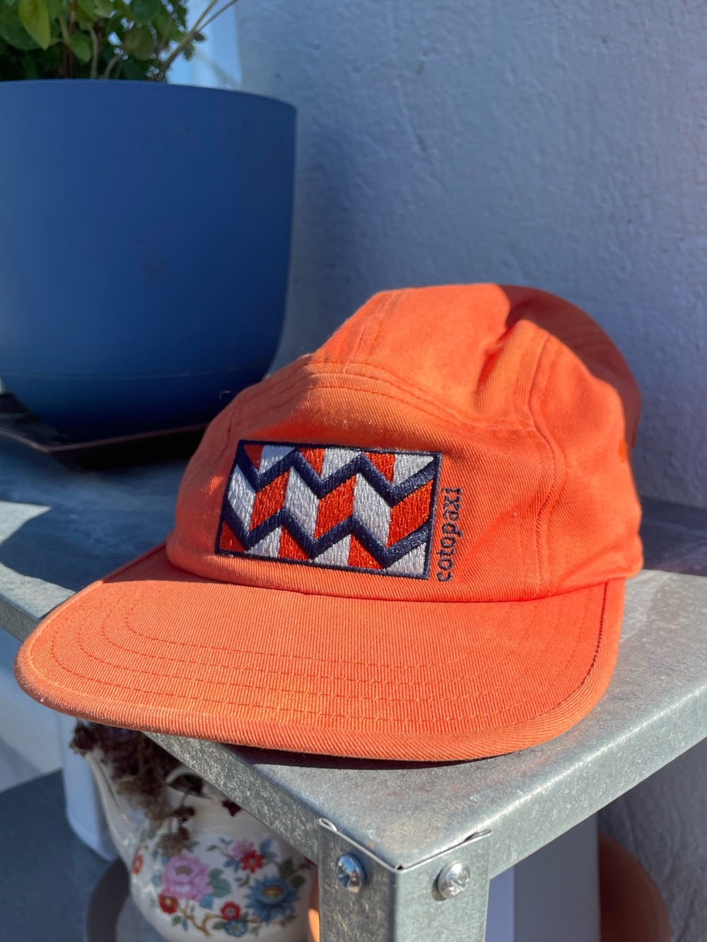Orange Cotopaxi 5-Panel Hat with Patch